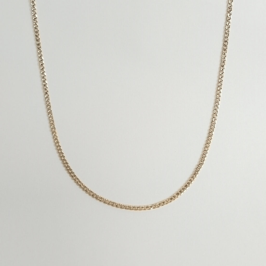 CADENAS BARBADA DIAMANTADA ORO 14K 60 CM 6.1 GR (NUEVO)
