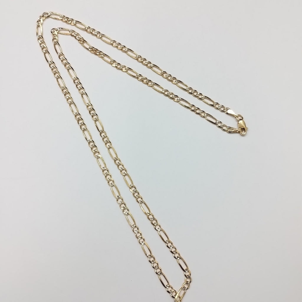 CADENAS 3X1 DIAMANTADA ORO 14K 55 CM 8.6 GR (NUEVO)