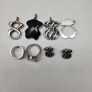 ANILLITO, BROQUELES PAR, DIJE PLATA 46.5 GRMS (SEMINUEVO)