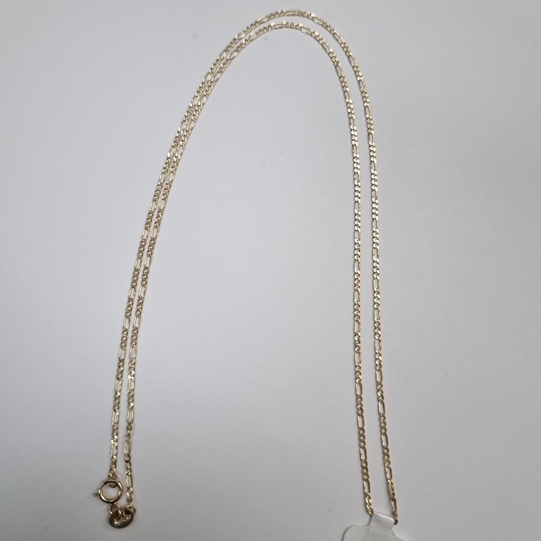 CADENAS TEJIDO 3X1 ORO 14K 55 CM 2.3 GR (NUEVO)