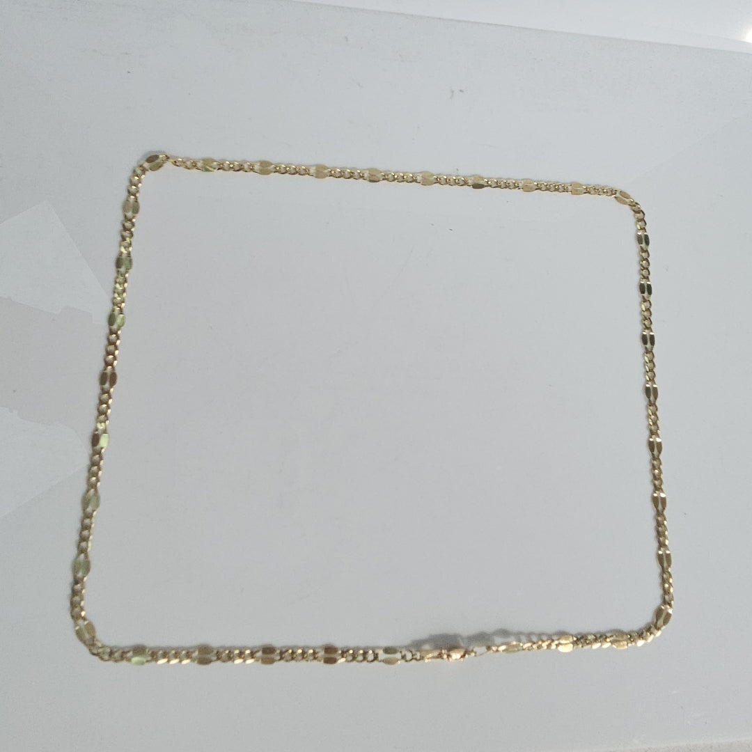 CADENAS TEJIDO ESPECIAL ORO 10K 55 CM 7.1 GR (NUEVO)