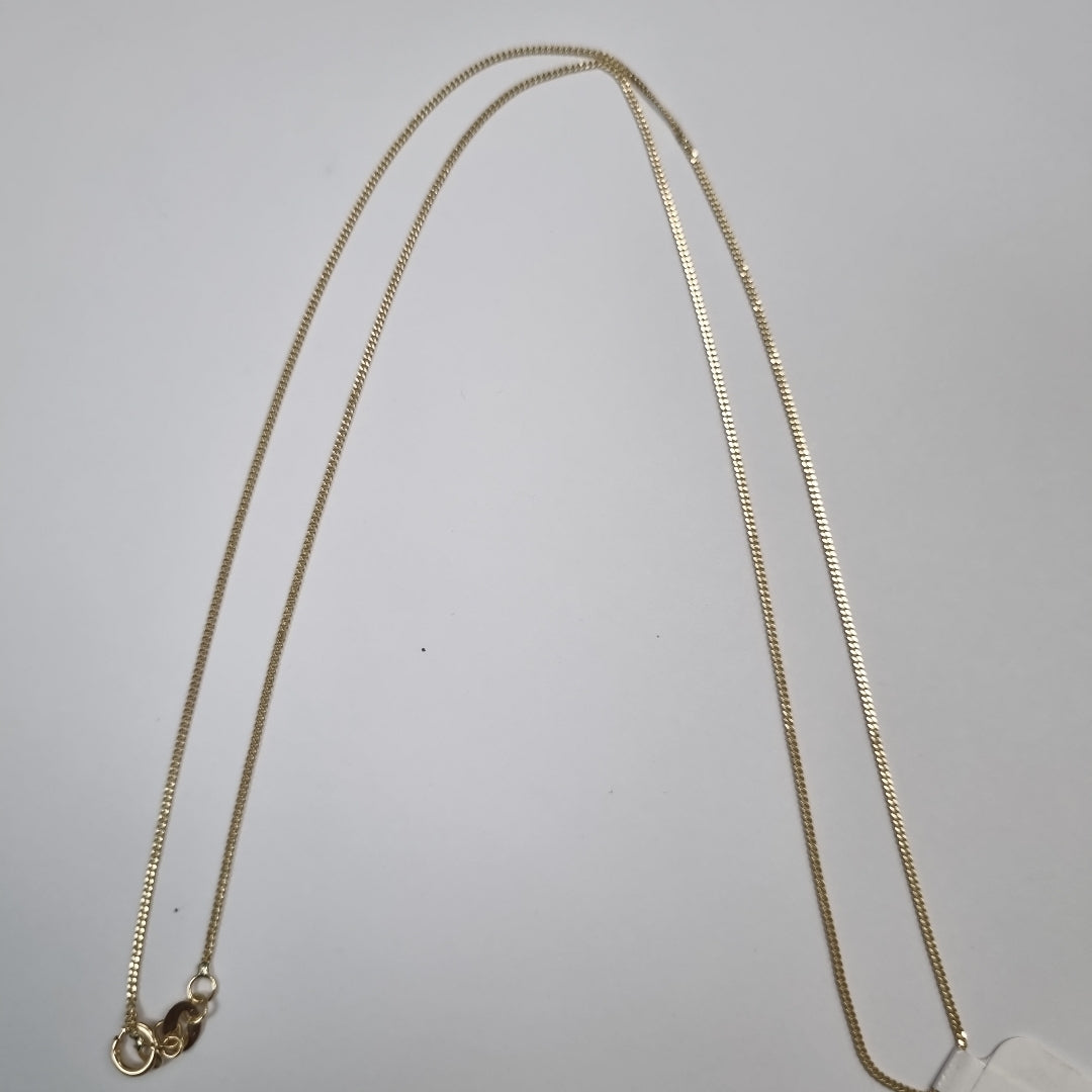 CADENAS TEJIDO BARBADA ORO 10K 55 CM 1.8 GR (NUEVO)