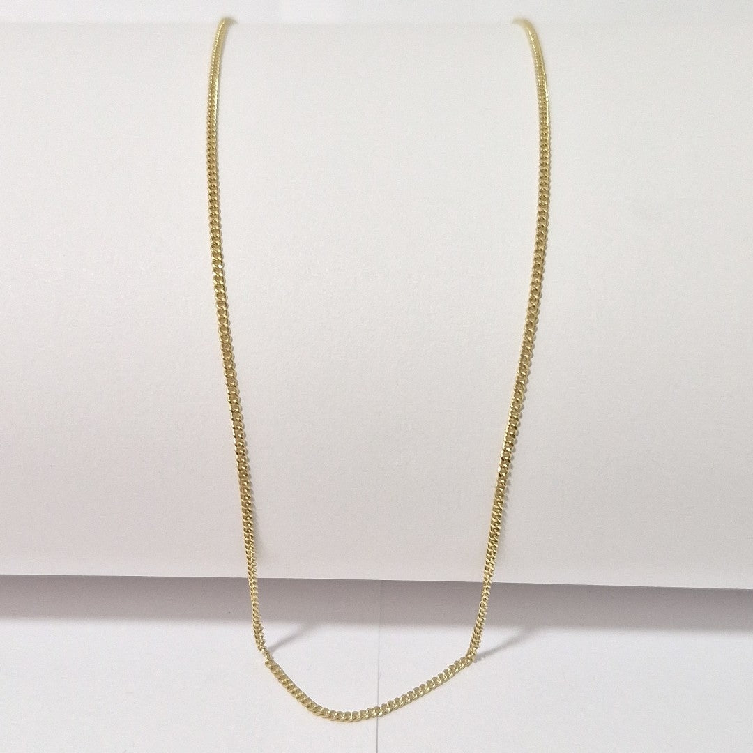 CADENAS TEJIDO BARBADA ORO 10K 55 CM 3 GR (NUEVO)