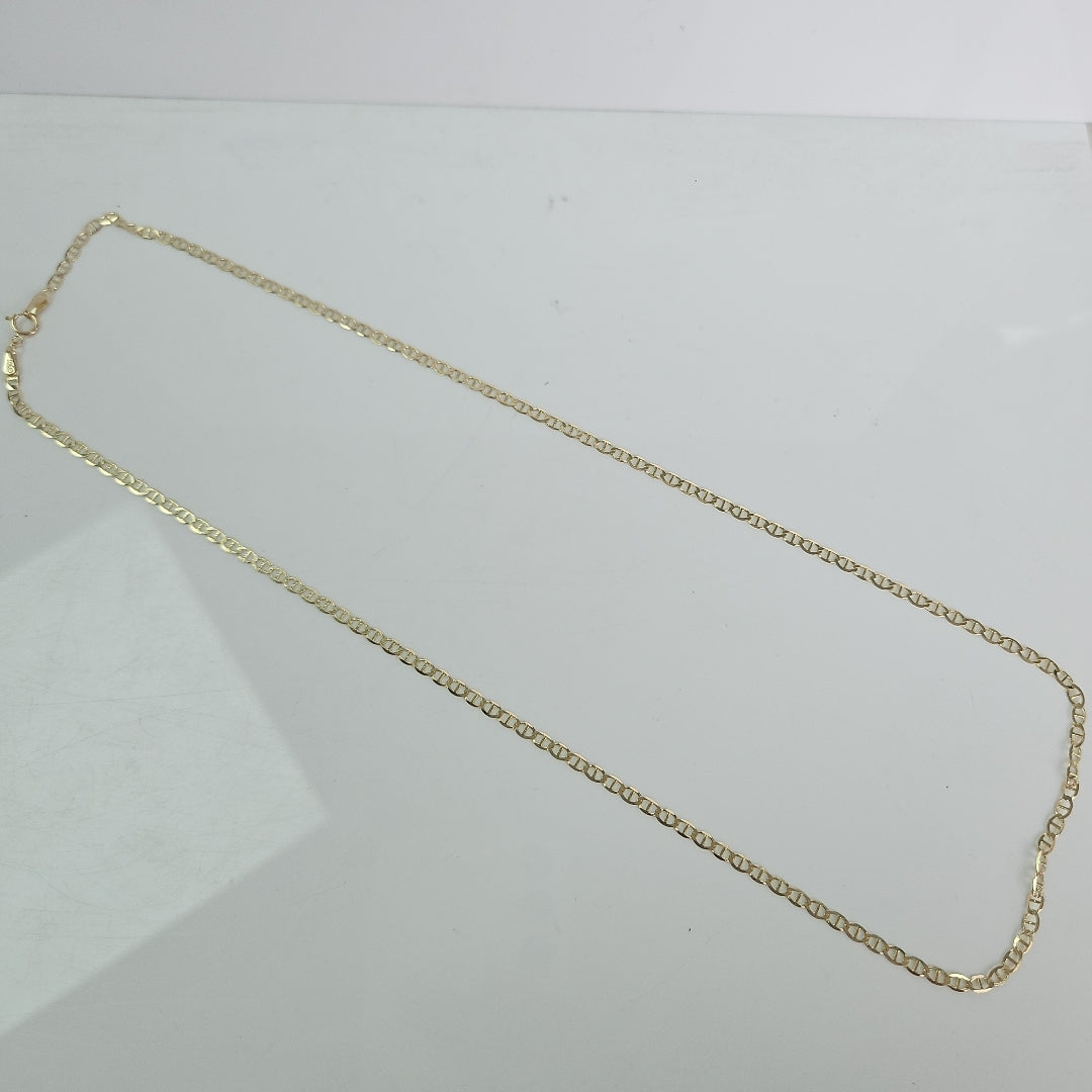 CADENAS TEJIDO GUCHI ORO 10K 55 CM 4.2 GR (NUEVO)