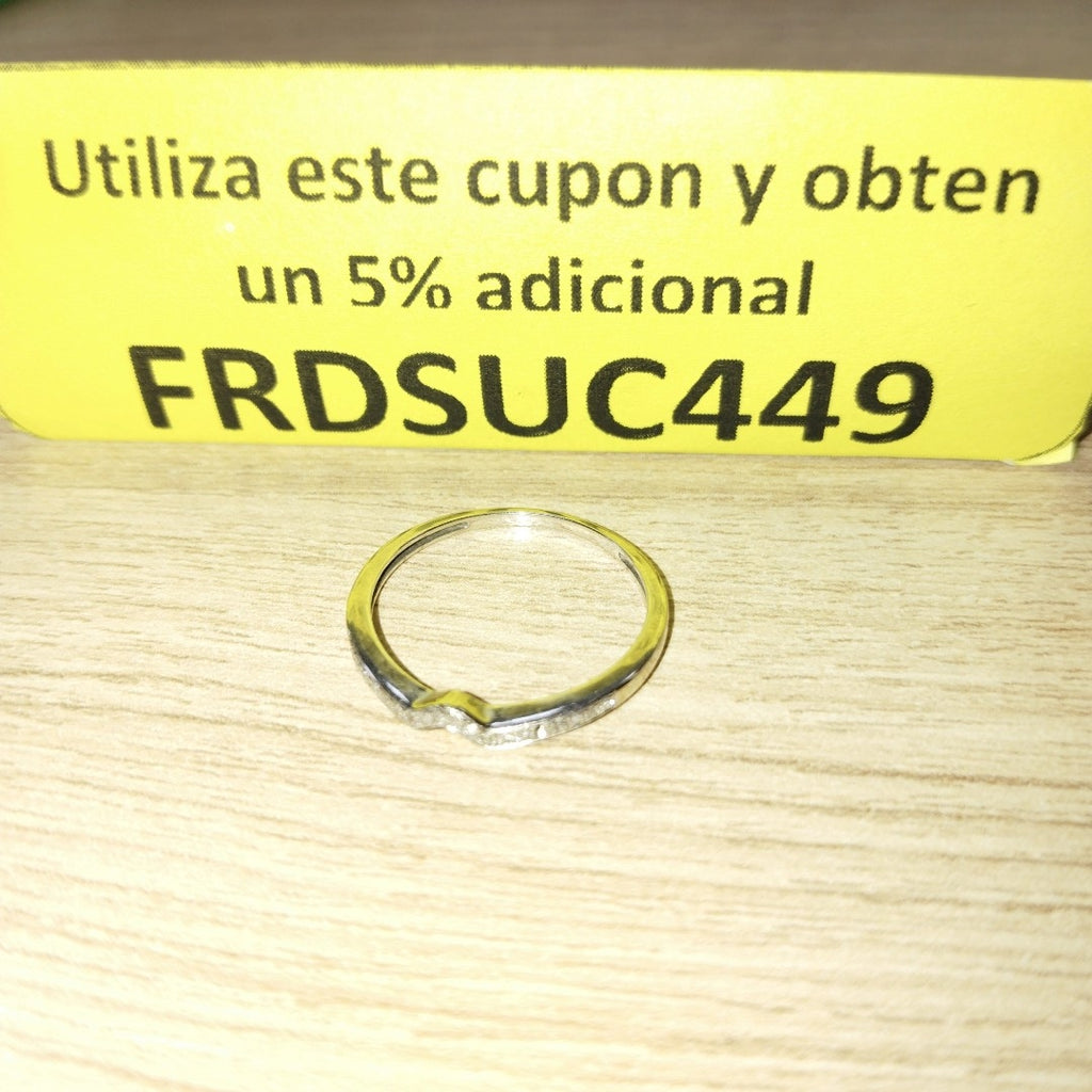 ANILLITO ORO, ORO BLANCO 14 K 1.2 GRMS (SEMINUEVO)