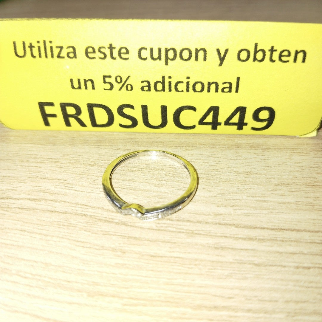 ANILLITO ORO, ORO BLANCO 14 K 1.2 GRMS (SEMINUEVO)