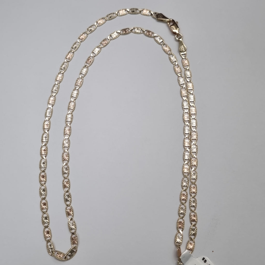 CADENAS TEJIDO GUCHI ORO 10K 55 CM 6.7 GR (NUEVO)