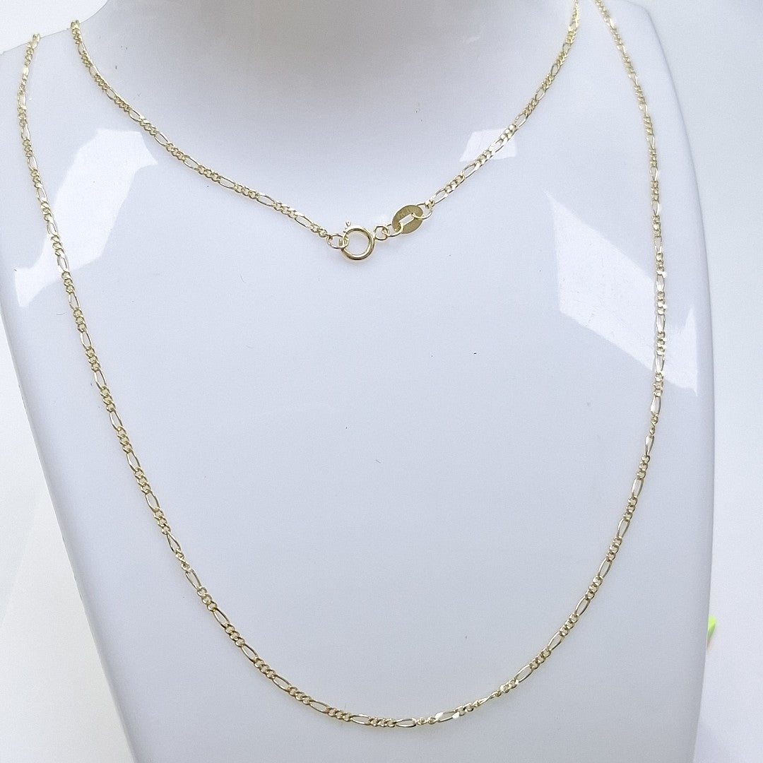 CADENAS TEJIDO 3X1 ORO 14K 55 CM 2.7 GR (NUEVO)