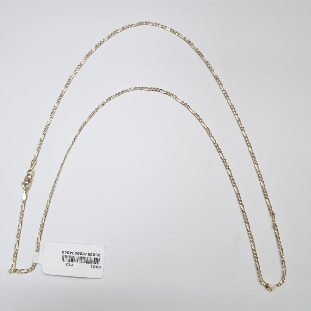 CADENAS 3X1 ORO 14K 55 CM 4 GR (NUEVO)