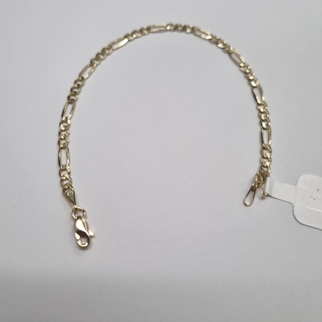 PULSERAS 3X1 ORO 14K 18 CM 2.9 GR (NUEVO)