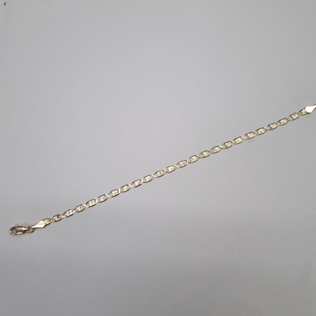 PULSERAS GUCHI ORO 14K 18 CM 2.9 GR (NUEVO)