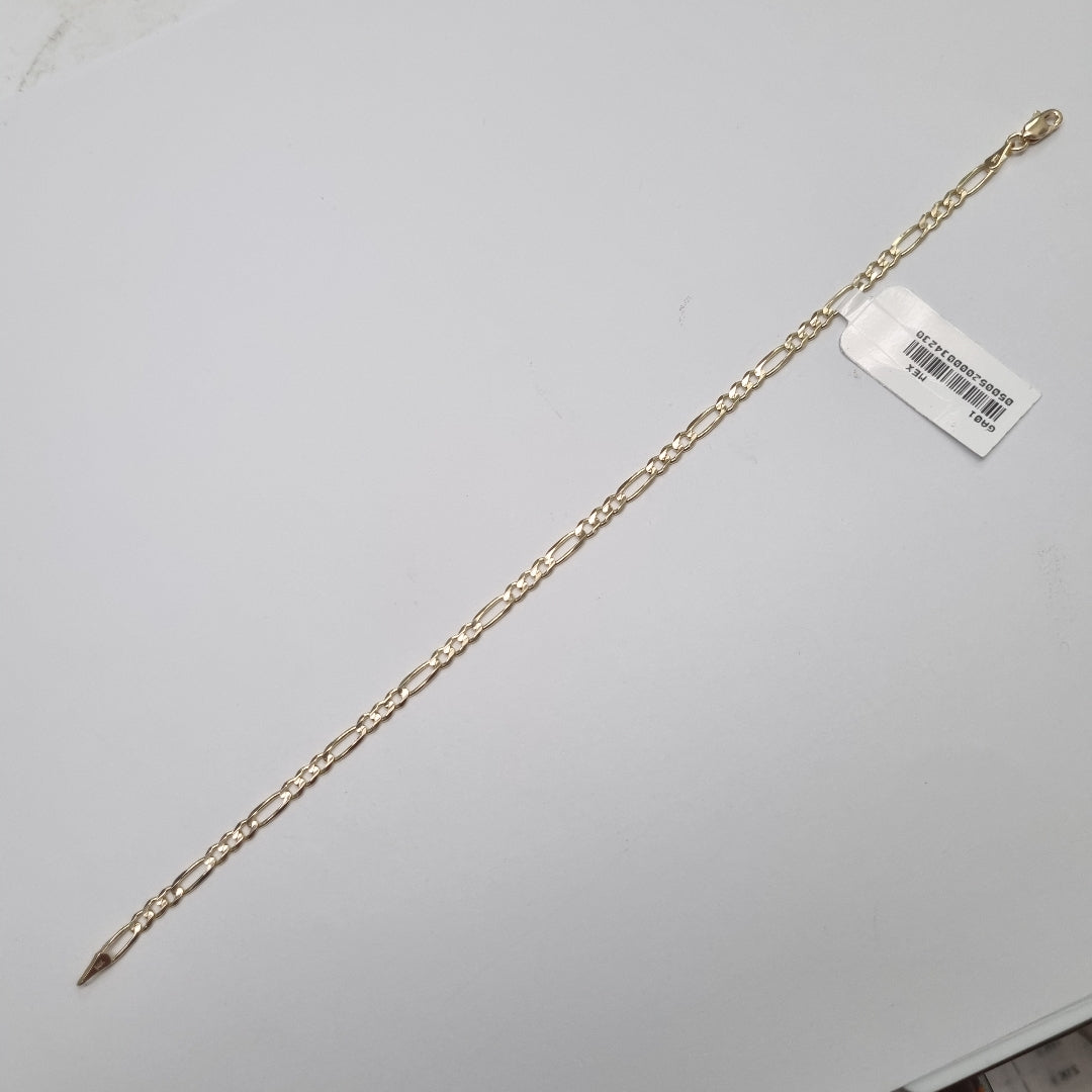PULSERAS 3X1 ORO 14K 21 CM 3.3 GR (NUEVO)