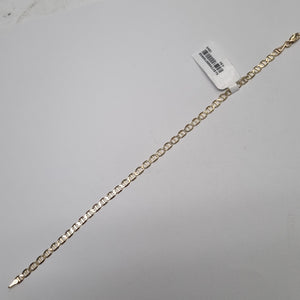 PULSERAS TEJIDO MARINERA ORO 14K 21 CM 3.3 GR (NUEVO)