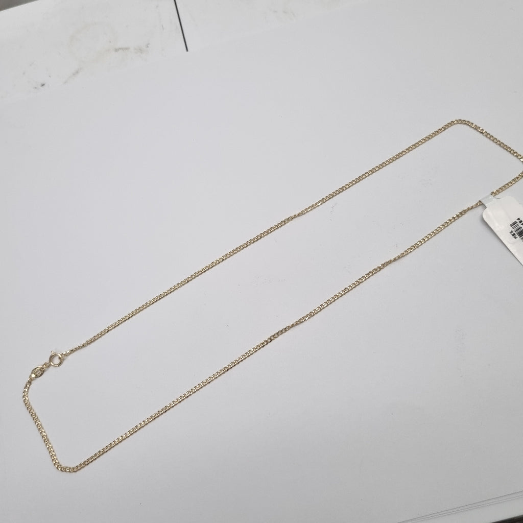 CADENAS TEJIDO BARBADA ORO 10K 50 CM 3.5 GR (NUEVO)