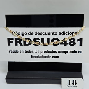 PULSERAS TEJIDO GUCHI ORO 10K 18 CM 2.6 GR (NUEVO)