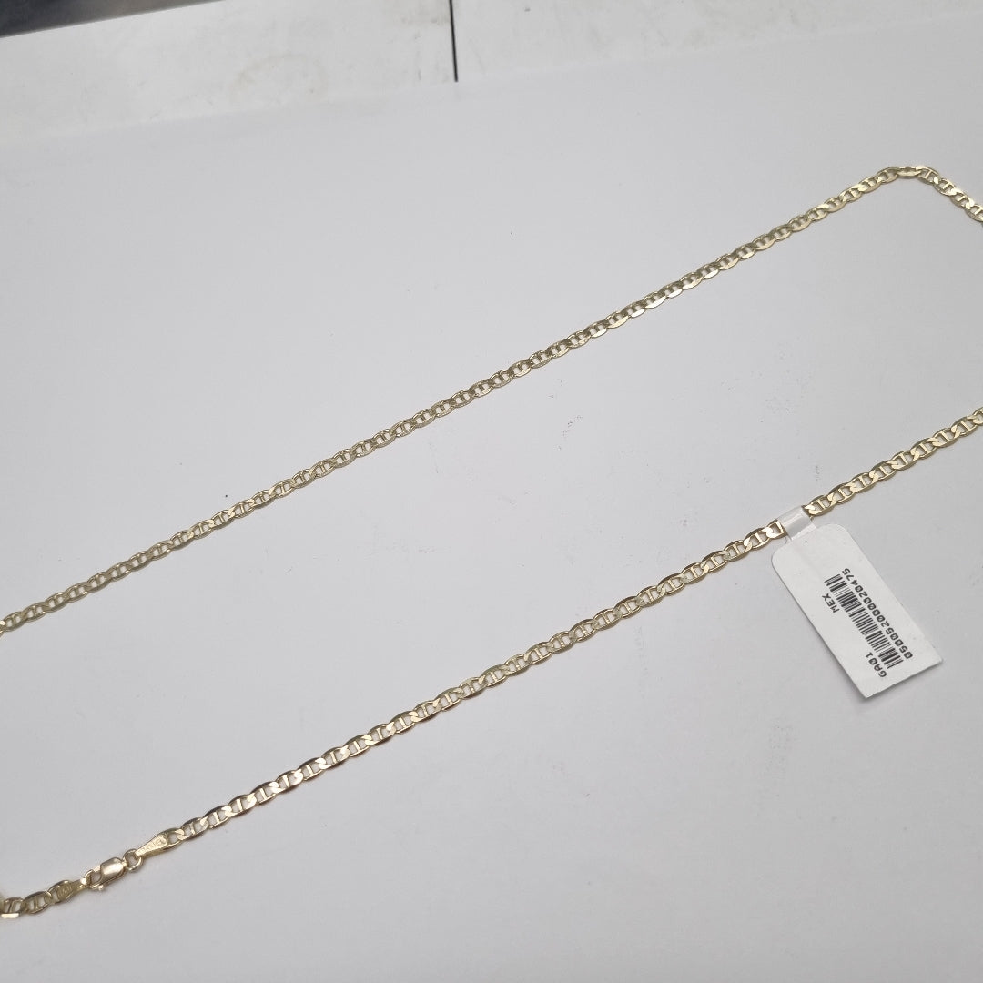 CADENAS TEJIDO GUCHI ORO 10K 55 CM 7.7 GR (NUEVO)