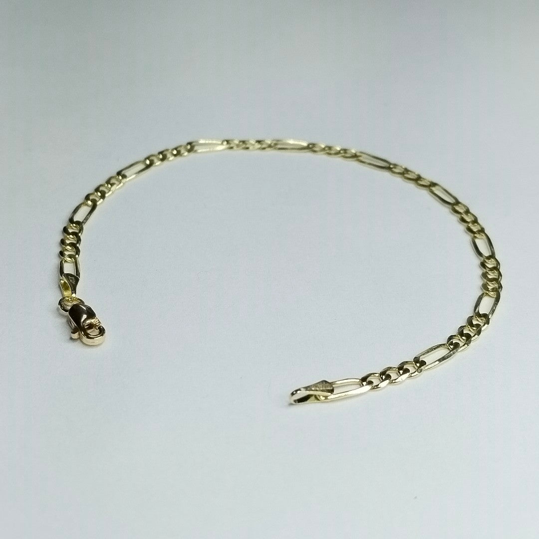 PULSERAS TEJIDO 3X1 ORO 14K 18 CM 2.9 GR (NUEVO)