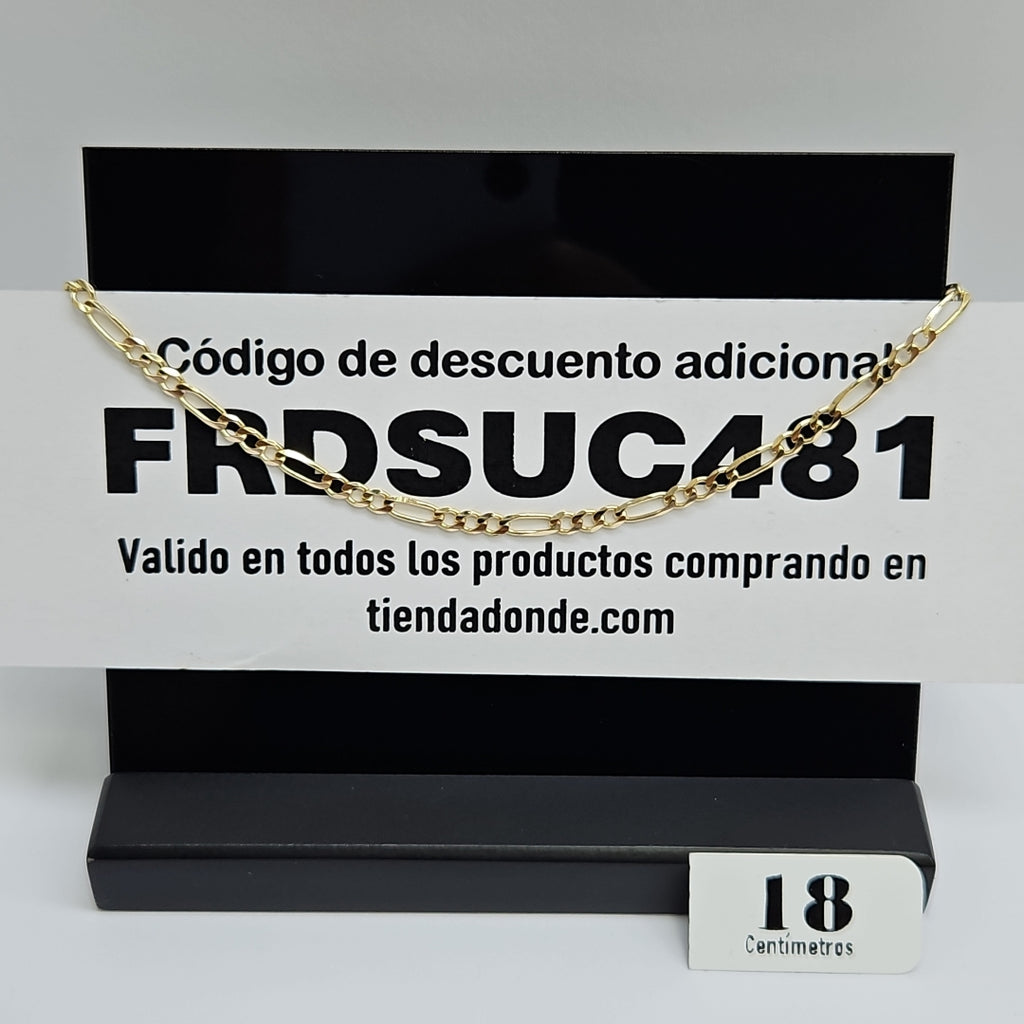 PULSERAS 3X1 ORO 14K 18 CM 2.7 GR (NUEVO)