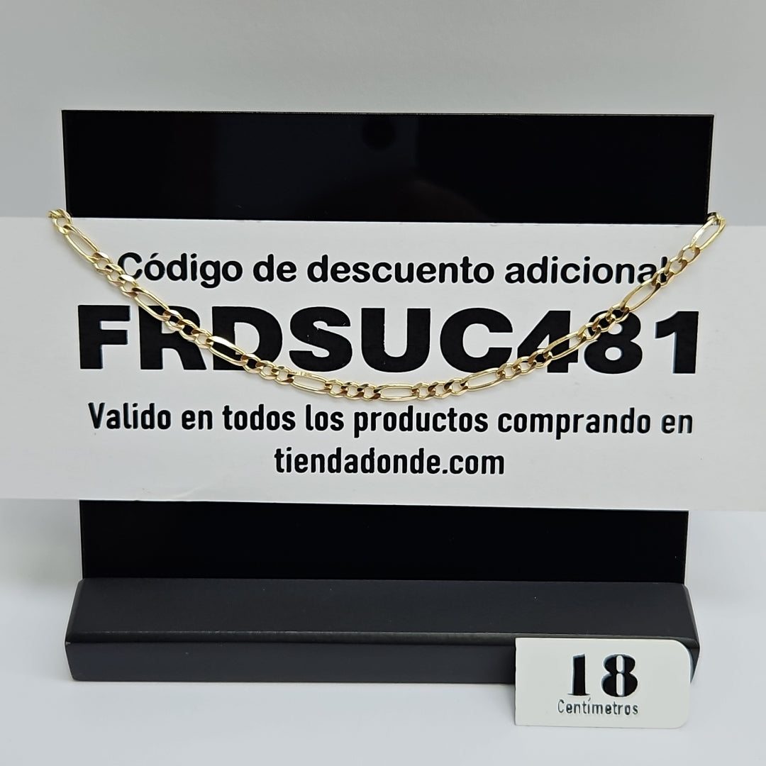 PULSERAS 3X1 ORO 14K 18 CM 2.7 GR (NUEVO)