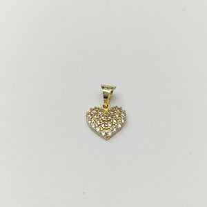 DIJES CORAZON C/CIRCONIA ORO 10K 0.7 GR (NUEVO)
