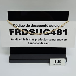 PULSERAS 3X1 ORO 14K 18 CM 1.9 GR (NUEVO)