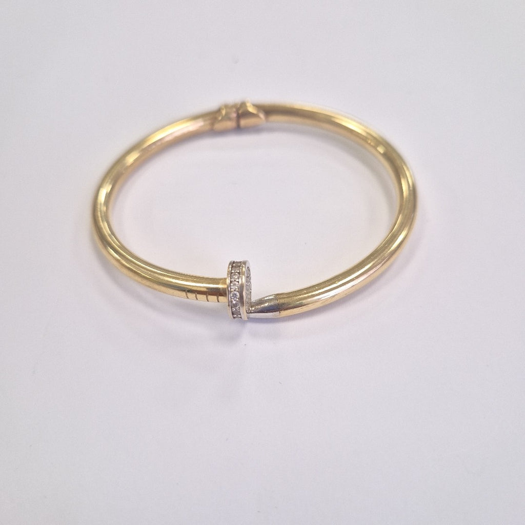 BRAZALETE ORO COMBINADO 14 K 13.1 GRMS (SEMINUEVO)