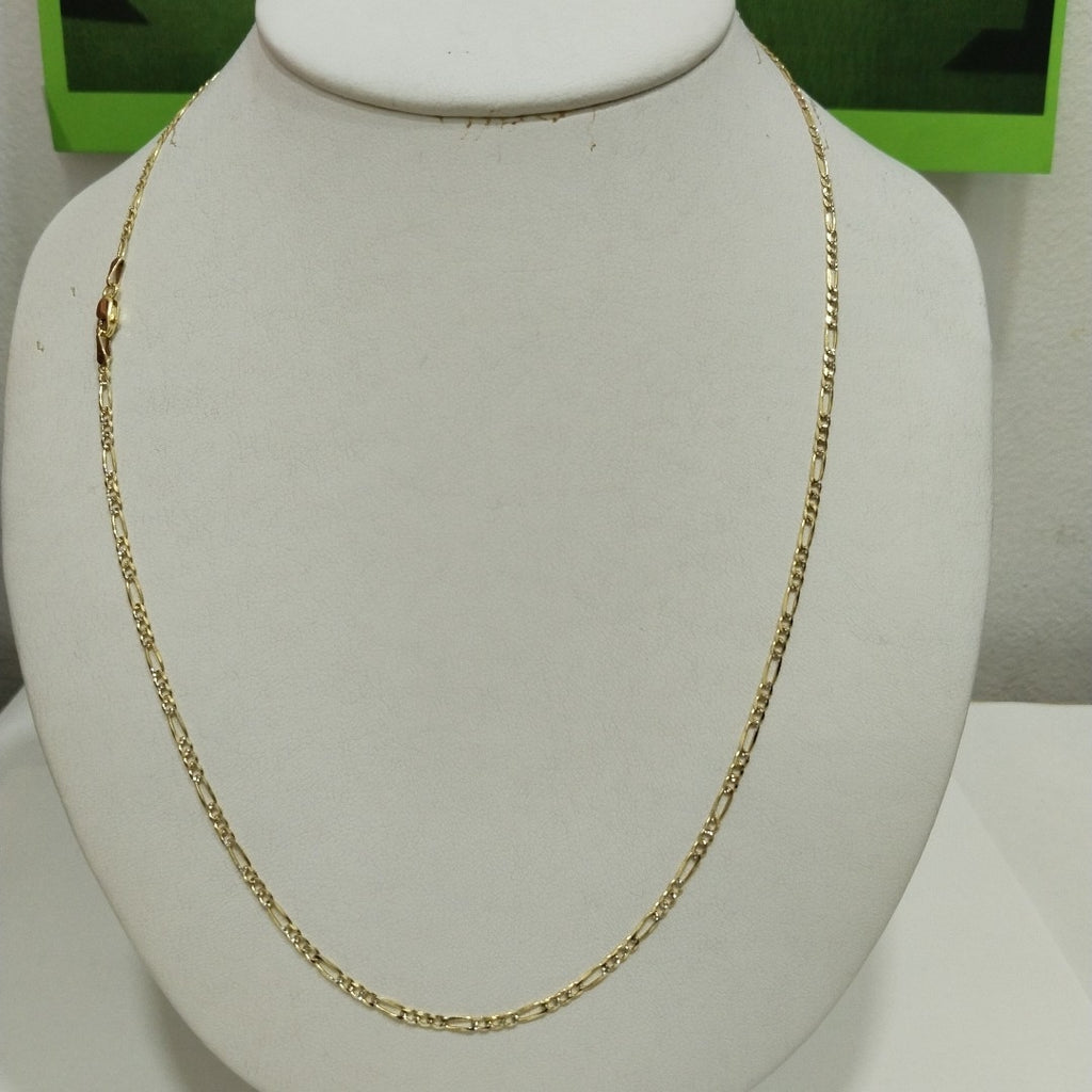PULSERAS TEJIDO 3X1 ORO 14K 55 CM 4.6 GR (NUEVO)