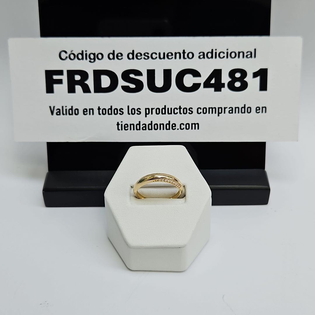 ANILLOS C/CIRCONIA ORO 10K TALLA 7 1.5 GR (NUEVO)