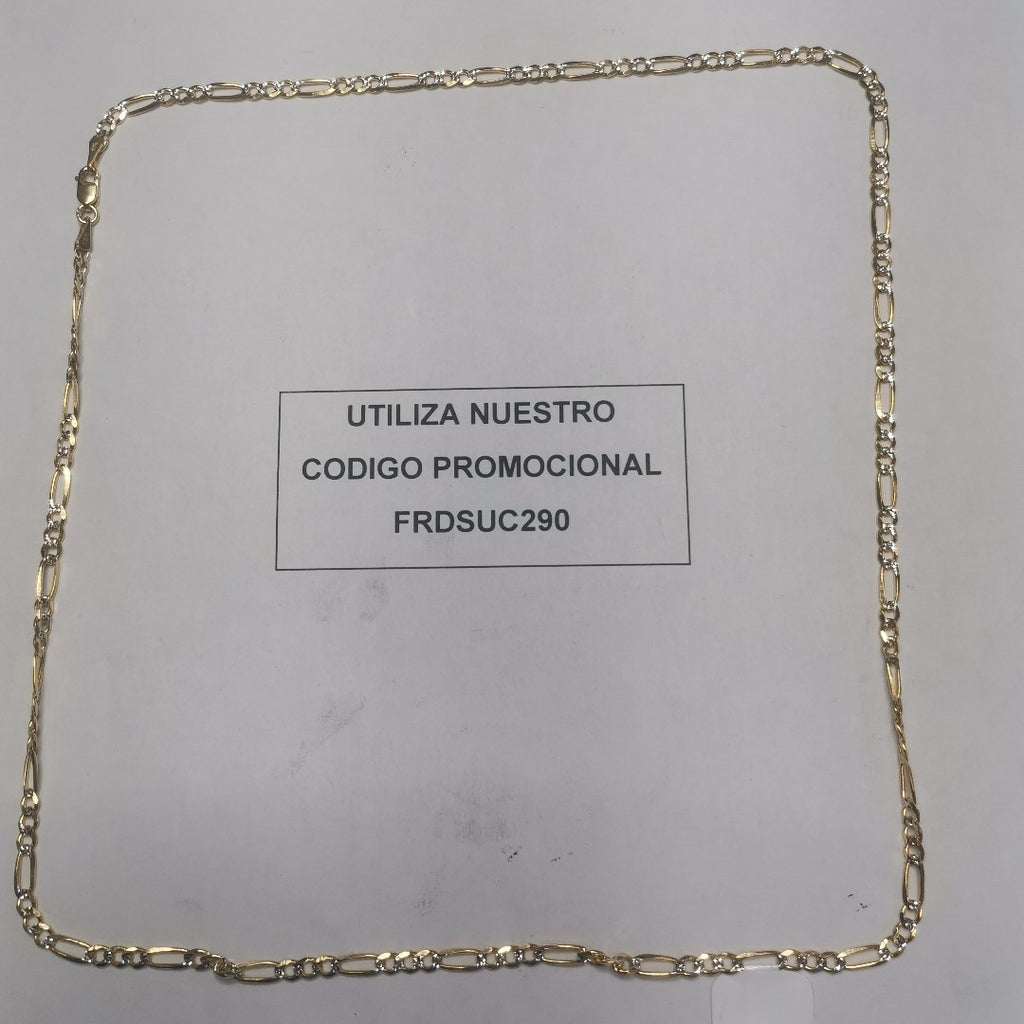 CADENAS 3X1 DIAMANTADA ORO 14K 55 CM 8.4 GR (NUEVO)
