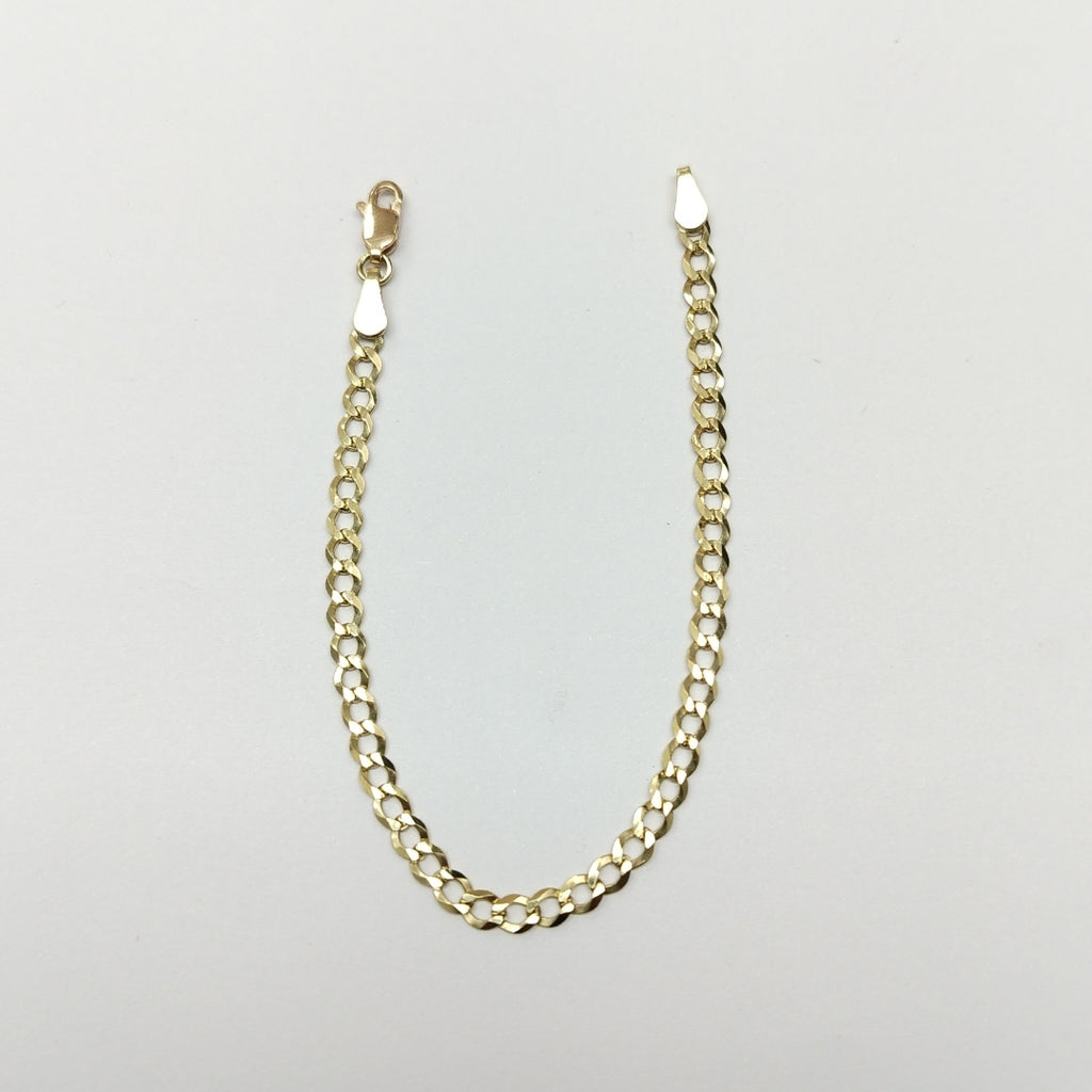PULSERAS TEJIDO BARBADA ORO 10K 18 CM 3.3 GR (NUEVO)