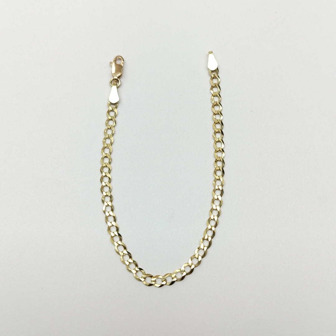 PULSERAS TEJIDO BARBADA ORO 10K 18 CM 3.3 GR (NUEVO)