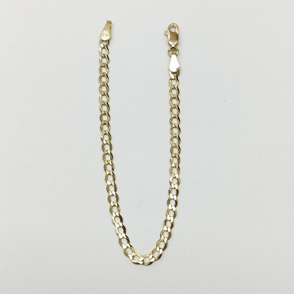 PULSERAS TEJIDO BARBADA ORO 10K 18 CM 3.1 GR (NUEVO)