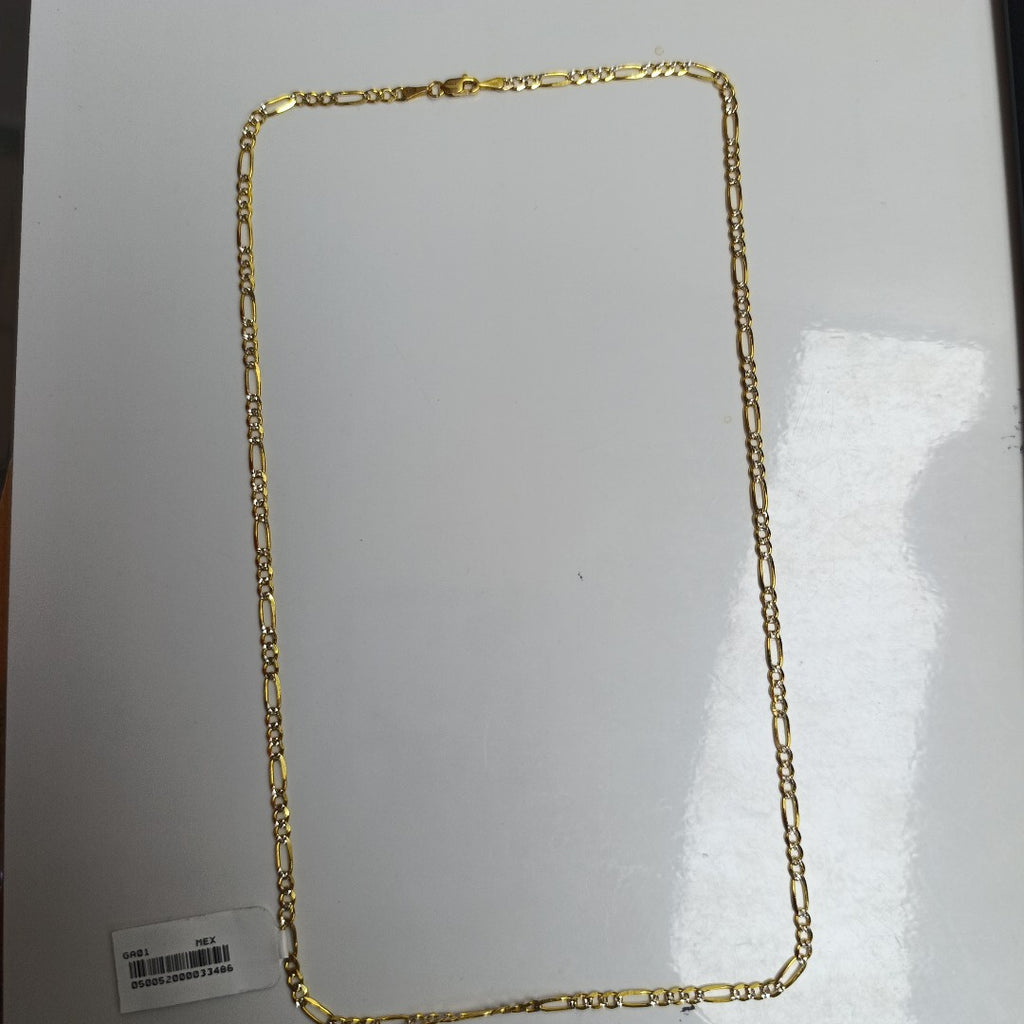 CADENAS 3X1 DIAMANTADA ORO 14K 55 CM 8.5 GR (NUEVO)