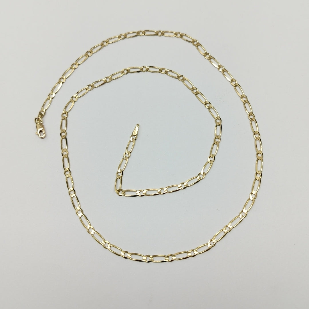 CADENAS 1X1 ORO 14K 55 CM 7.5 GR (NUEVO)