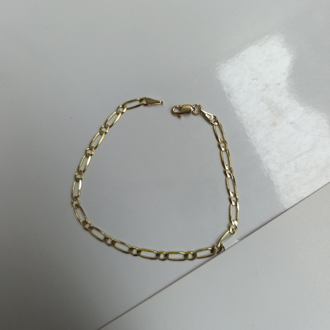 PULSERAS 1X1 ORO 14K 18 CM 2.7 GR (NUEVO)