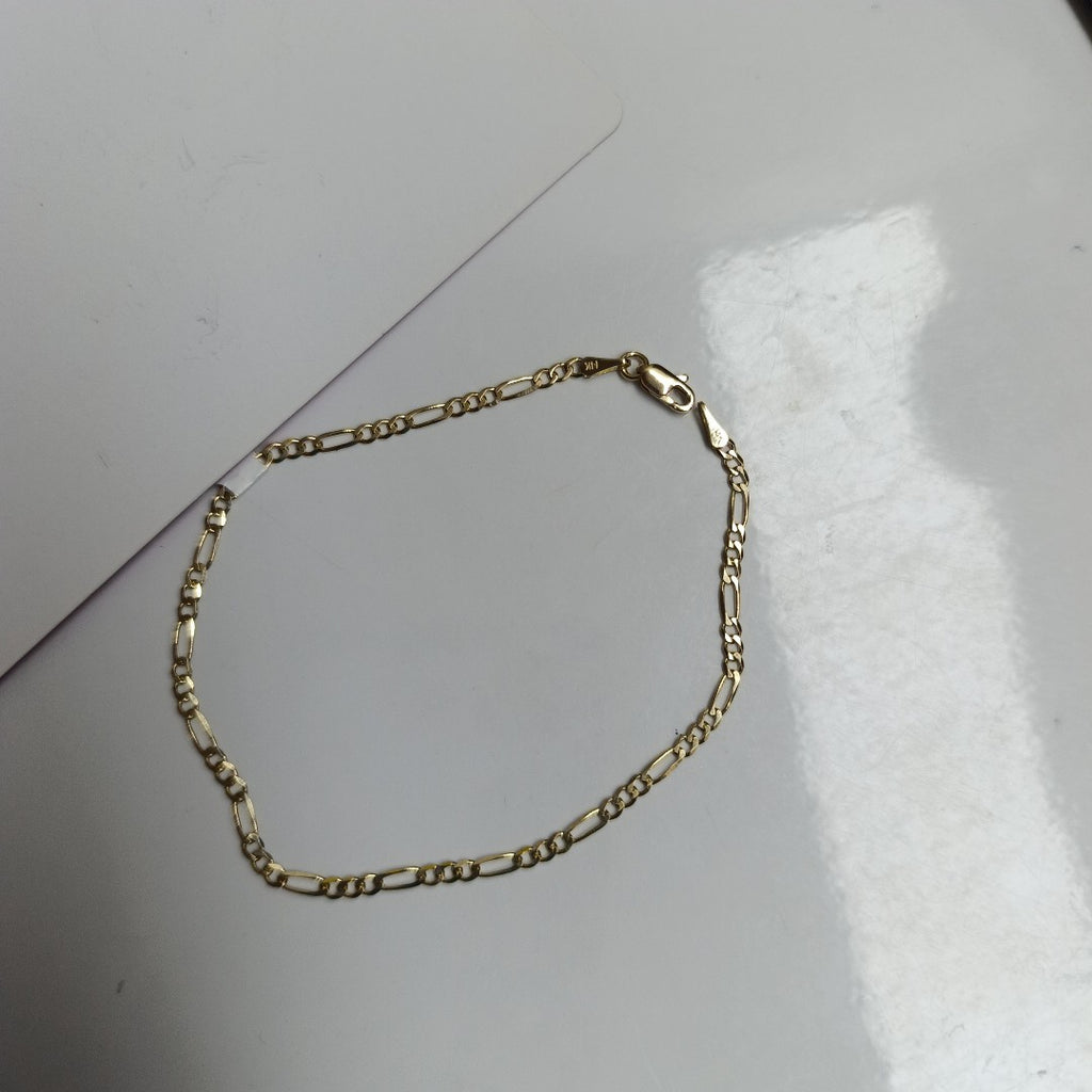 PULSERAS 3X1 ORO 14K 21 CM 2 GR (NUEVO)