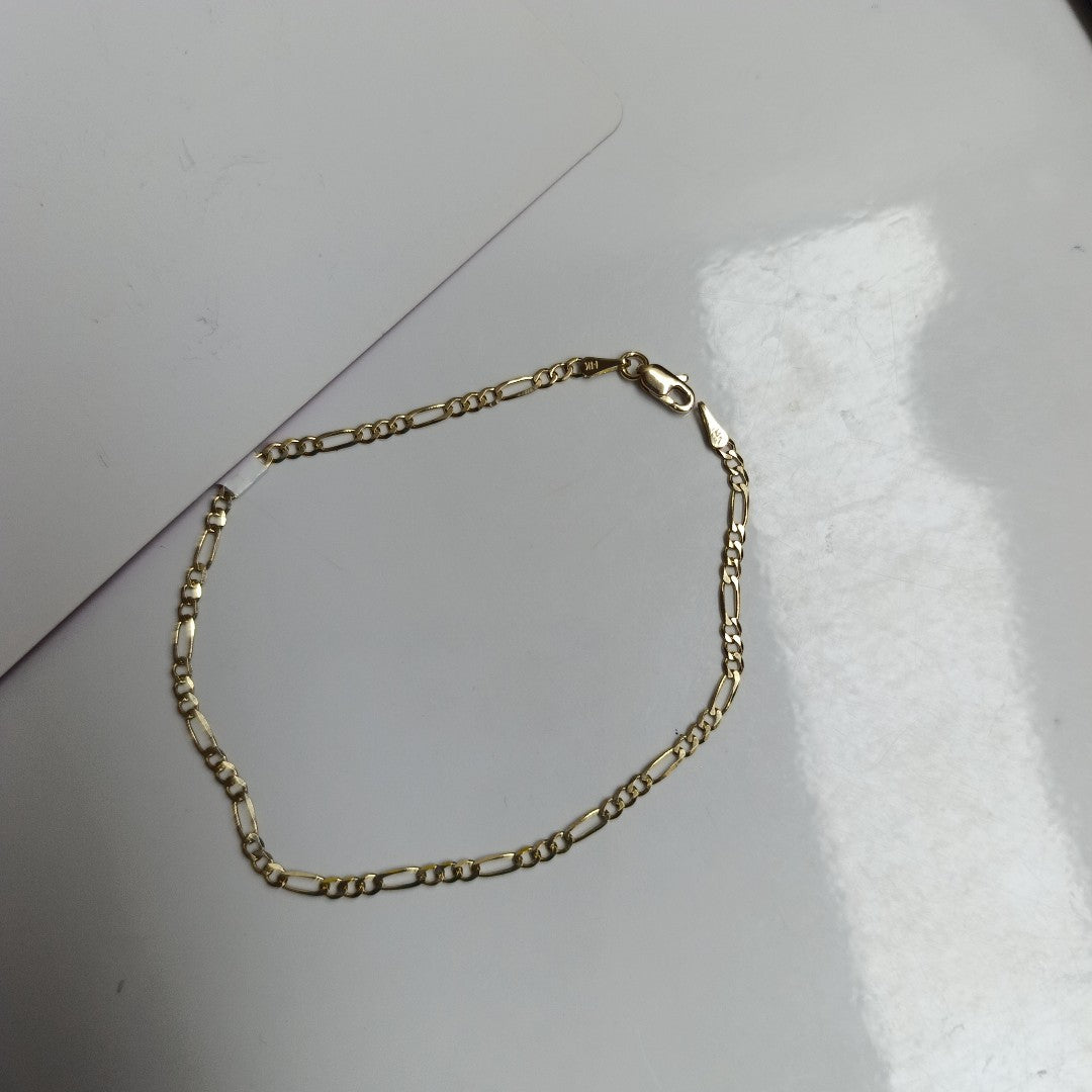 PULSERAS 3X1 ORO 14K 21 CM 2 GR (NUEVO)
