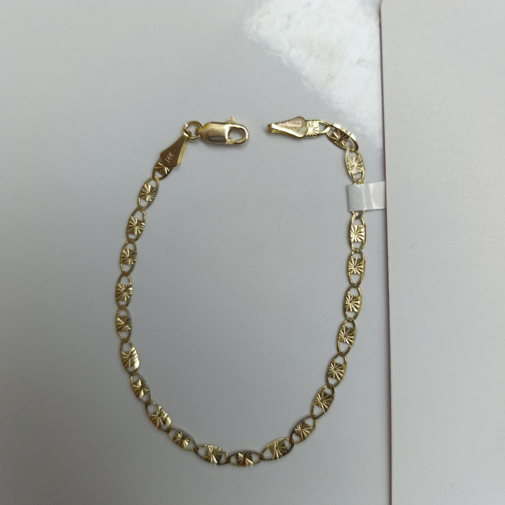 PULSERAS GUCHI ORO 14K 18 CM 2.9 GR (NUEVO)