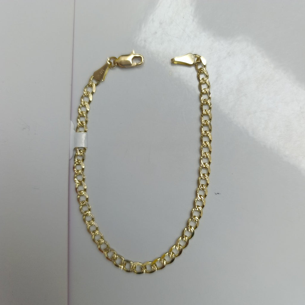PULSERAS BARBADA ORO 14K 18 CM 4.6 GR (NUEVO)