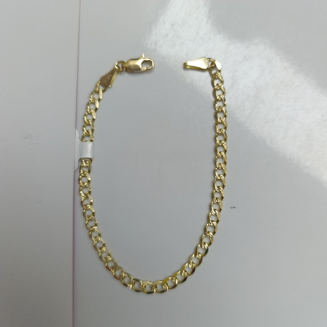 PULSERAS BARBADA ORO 14K 18 CM 4.6 GR (NUEVO)