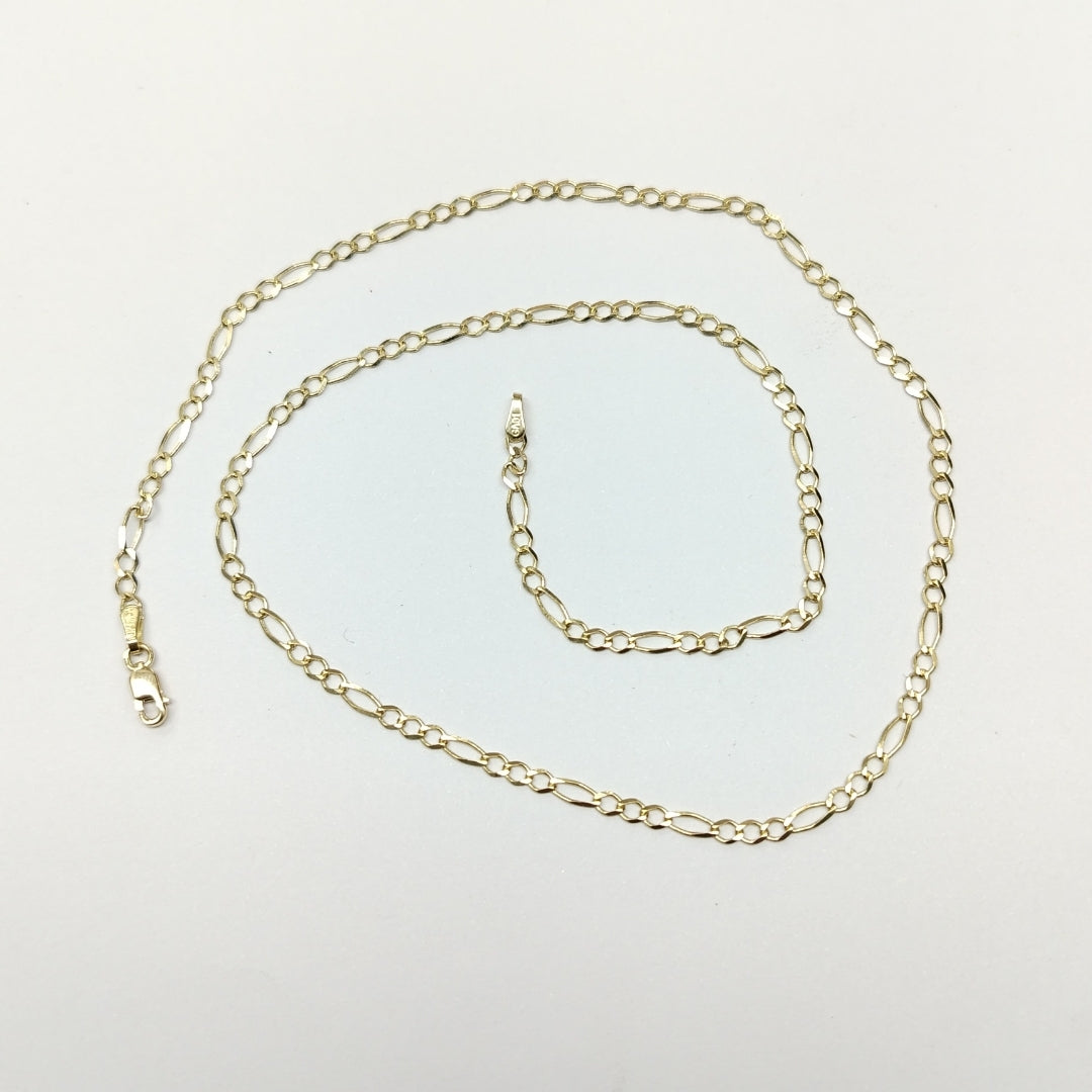 CADENAS TEJIDO 3X1 ORO 10K 50 CM 3.9 GR (NUEVO)