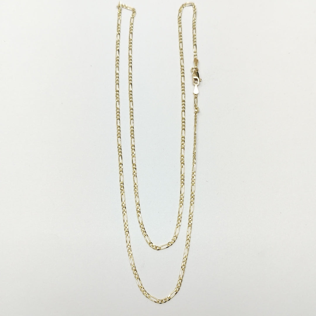 CADENAS 3X1 ORO 14K 55 CM 4 GR (NUEVO)