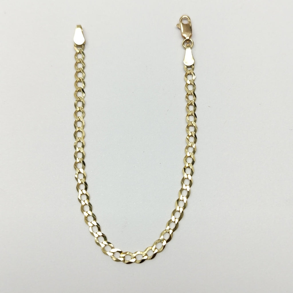 PULSERAS TEJIDO BARBADA ORO 10K 18 CM 3.1 GR (NUEVO)
