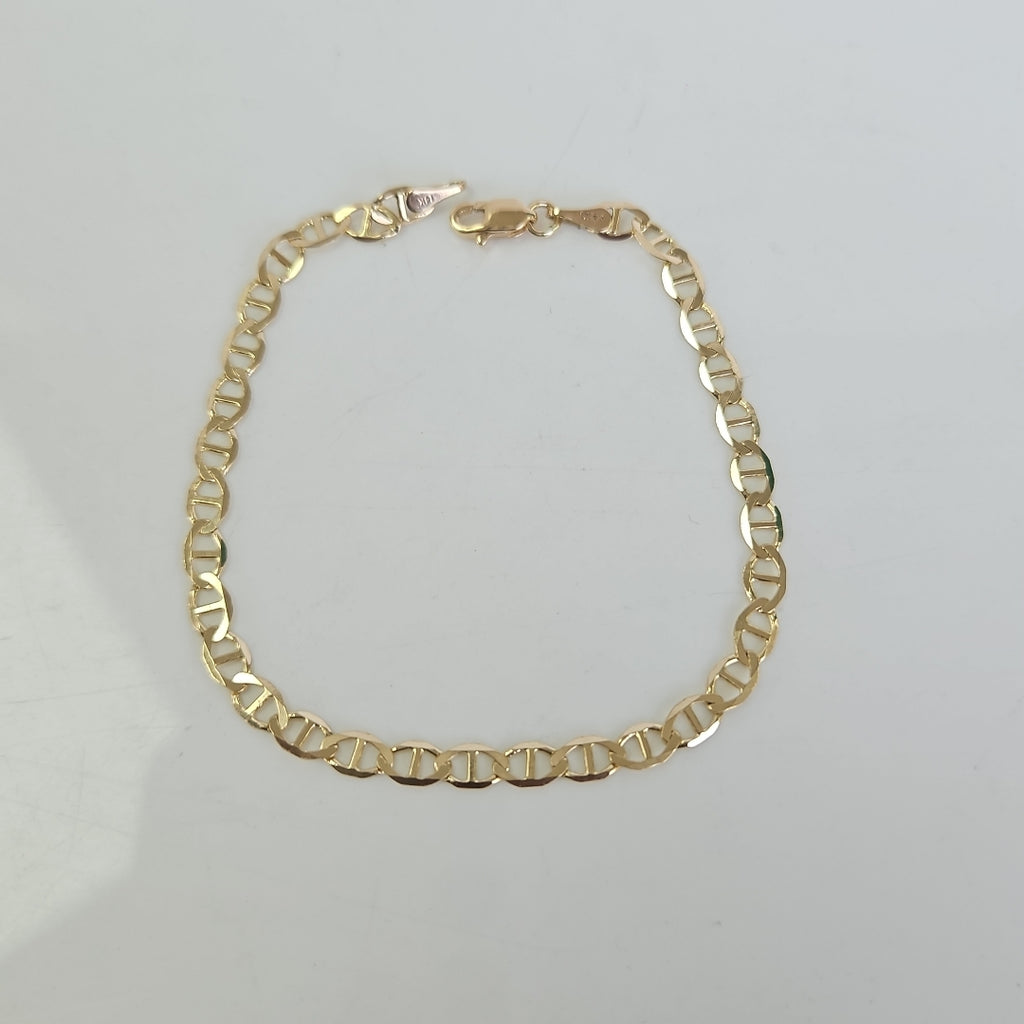 PULSERAS TEJIDO MARINERA ORO 14K 18 CM 2.9 GR (NUEVO)
