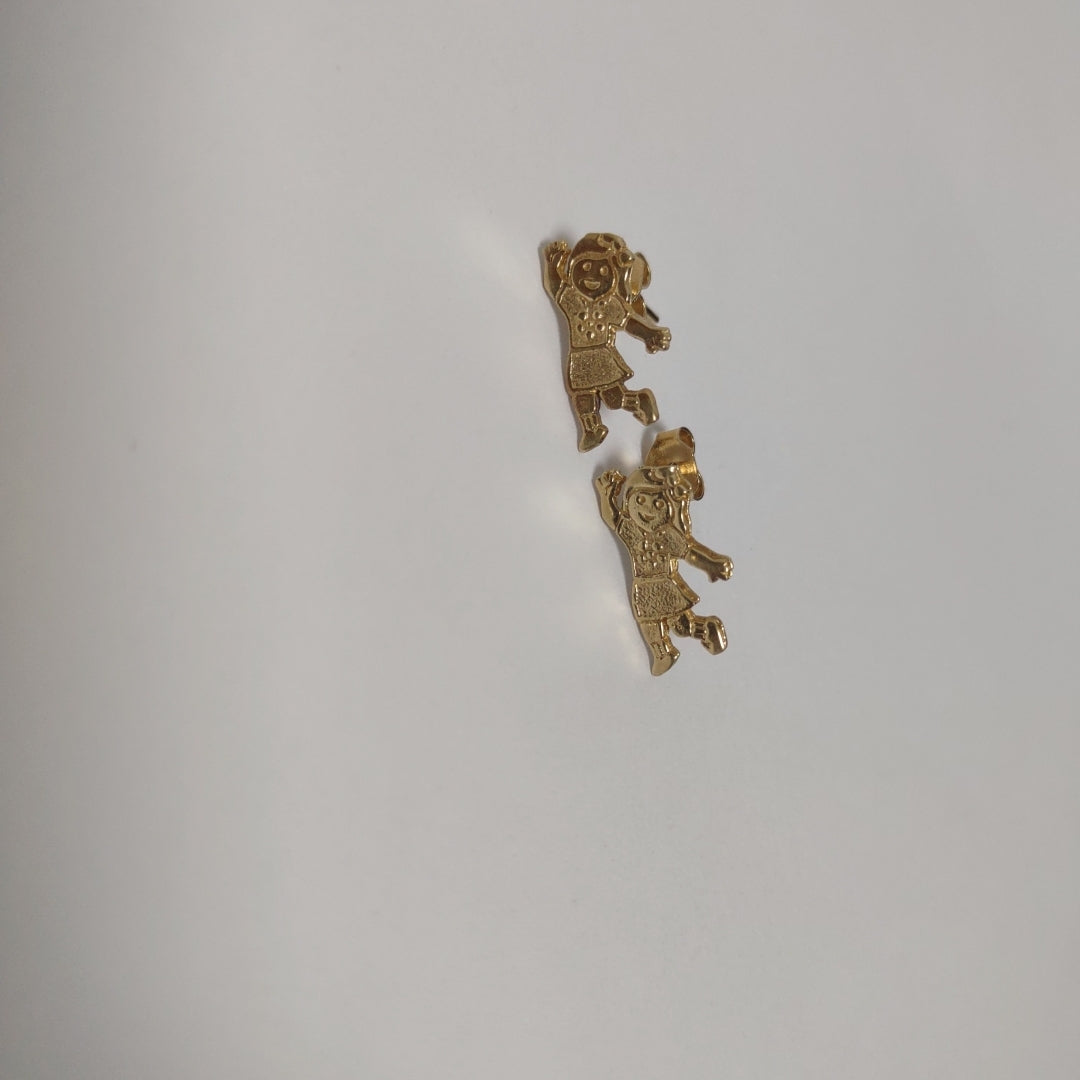 ARETES PAR ORO 14 K 1.9 GRMS (SEMINUEVO)