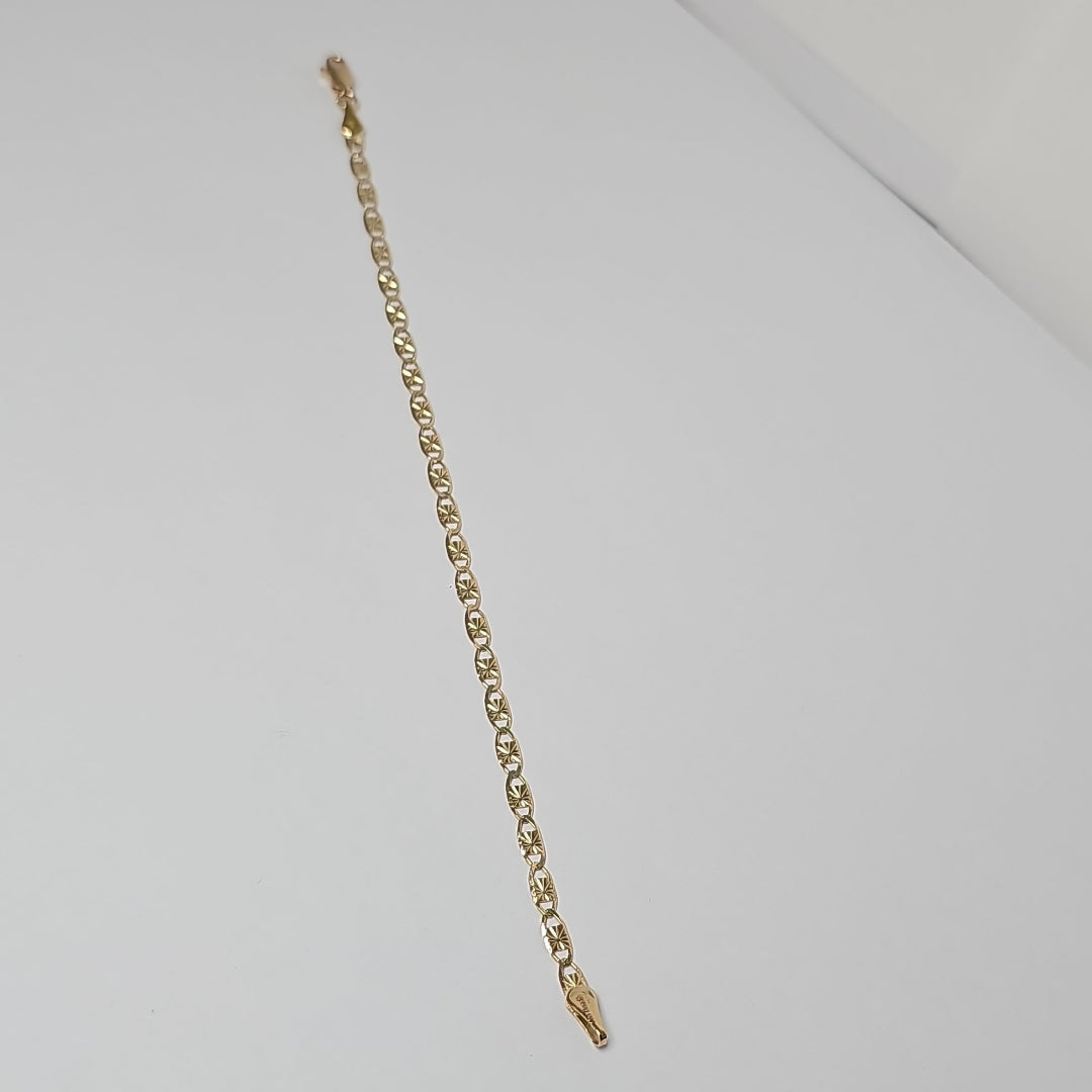 PULSERAS GUCHI ORO 14K 18 CM 2.9 GR (NUEVO)