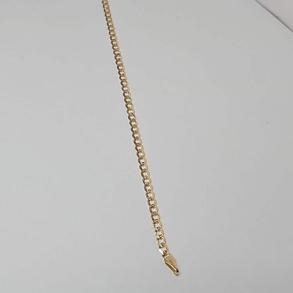 PULSERAS BARBADA ORO 14K 18 CM 4.5 GR (NUEVO)