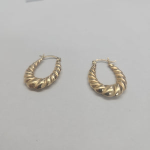ARETES PAR ORO 14 K 1,90 GRMS (SEMINUEVO)
