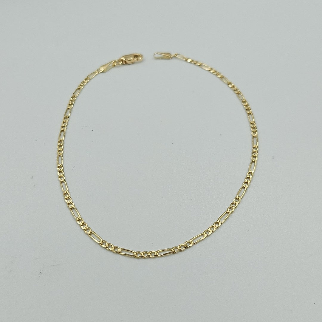 PULSERA 3X1 ORO 14K 21 CM 1.7 GR (NUEVO)