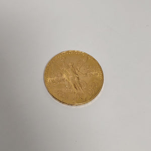 Moneda Centenario Cincuenta Pesos Oro Mexicano 21.6K